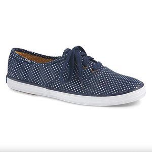 Keds Champion Oxford Polka Dot Lace Up Sneakers Size 9